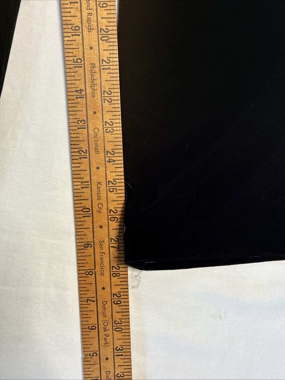 Vtg Coldwater Creek Wide Leg Velvet Pants 16P Black Side-Zip Victorian Holiday - Picture 11 of 16